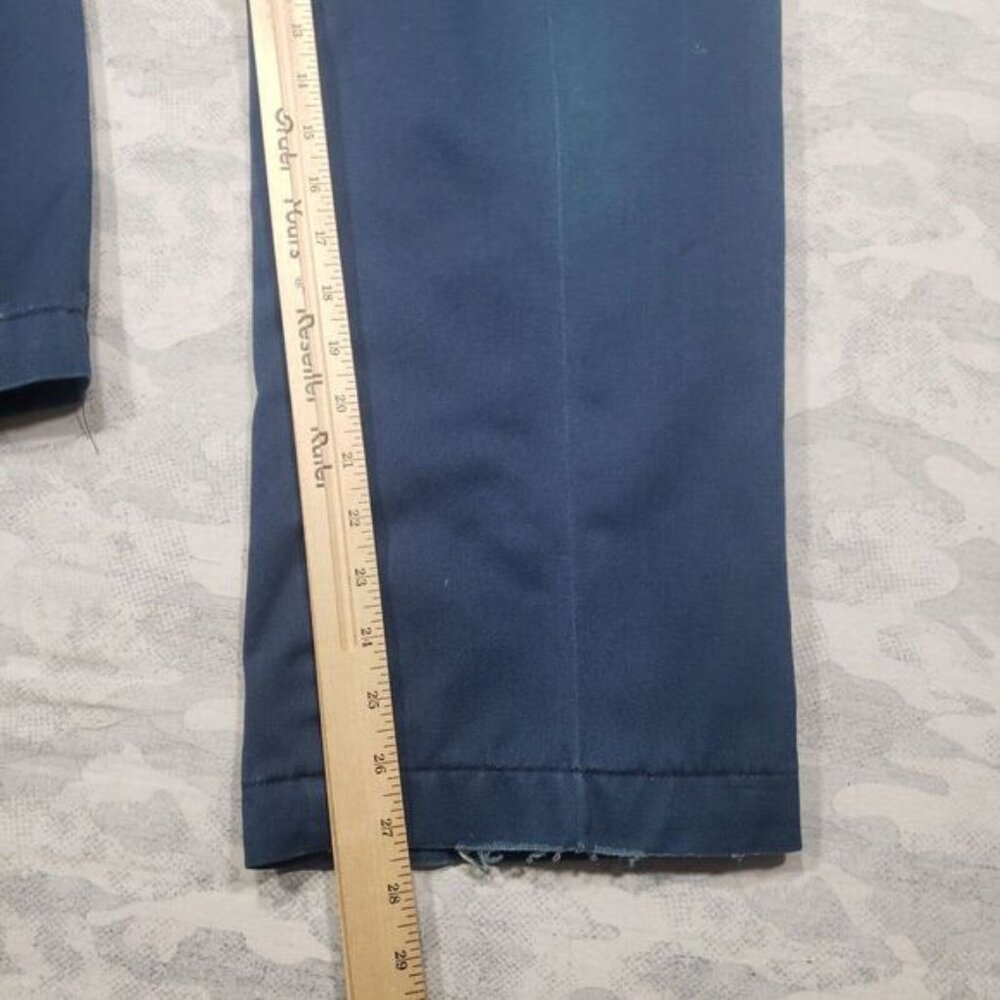 Vintage LL Bean Pants Mens 36x29 Blue Fleece Lined Freeport Maine - Picture 4 of 12